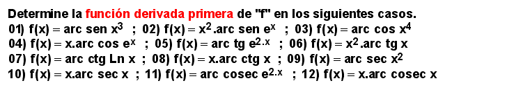08.05 Doce ejemplos (Funciones circulares inversas)