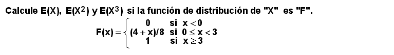 11.11 Ejercicio (Variable identificada mediante su función de distribución)