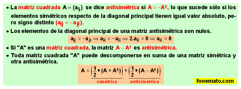 13 Matriz antisimétrica