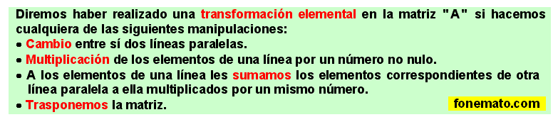 15 Transformaciones elementales